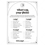 Halloween What's On Your Phone Party Game Printable by LittleSizzle