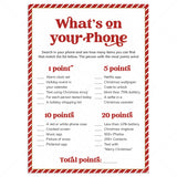 Christmas Cell Phone Game Printable by LittleSizzle