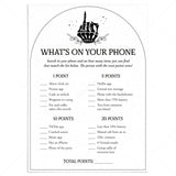 Bride or Die Bachelorette Party Game Whats In Your Phone Printable by LittleSizzle