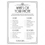 Roaring 20s New Year's Eve Party Game What's On Your Phone by LittleSizzle