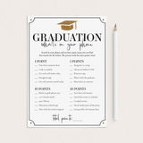 Gold Graduation Party Game What's In Your Phone by LittleSizzle