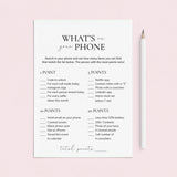 Office What's On Your Phone Game Printable by LittleSizzle