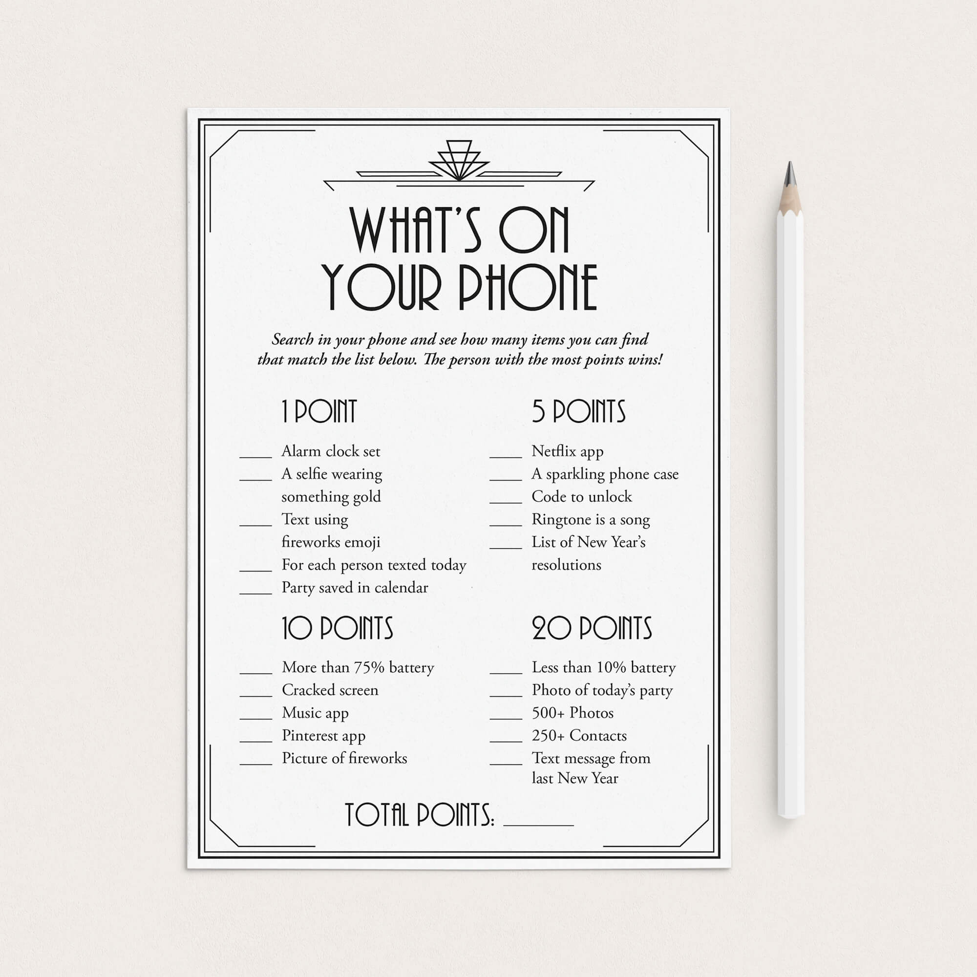 Great Gatsby New Year's Eve Party Printable Around The World by LittleSizzle