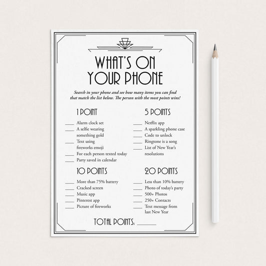 Great Gatsby New Year's Eve Party Printable Around The World by LittleSizzle