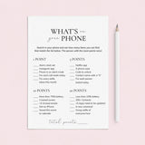 Printable What's On Your Phone Icebreaker Game Download by LittleSizzle