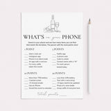 Wine Party Game What's On Your Phone Printable by LittleSizzle