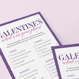 Galentine's Day What's On Your Phone Game Printable