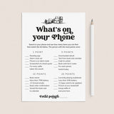 What's On Your Phone Book Club Icebreaker Game Printable by LittleSizzle