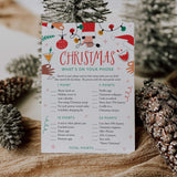 Christmas Party Phone Scavenger Hunt Printable