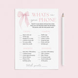Teen Whats On Your Phone Birthday Party Game Printable by LittleSizzle