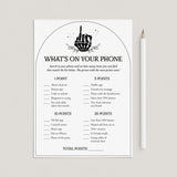Bride or Die Bachelorette Party Game Whats In Your Phone Printable by LittleSizzle
