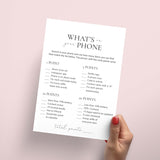 Printable What's On Your Phone Icebreaker Game Download
