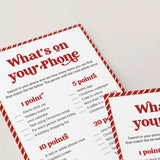 Christmas Cell Phone Game Printable