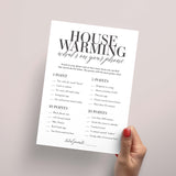 Printable What's On Your Phone Game for Housewarming Party