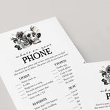 Til Death Do Us Party Bridal Shower Game What's On Your Phone Printable