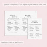 Printable What's On Your Phone Icebreaker Game Download