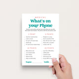 Medical What's On Your Phone Game Printable