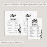 Til Death Do Us Party Bridal Shower Game What's On Your Phone Printable