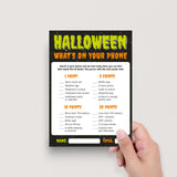 Whats On Your Phone Halloween Party Game Instant Download