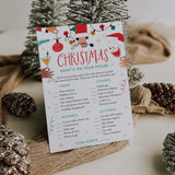 Christmas Party Phone Scavenger Hunt Printable