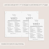 Grad Party Game Whats On Your Phone Printable