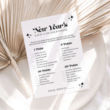 New Year's Eve What's On Your Phone Game Printable