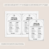 Halloween What's On Your Phone Party Game Printable