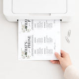 Wedding Shower Game Printable Whats On Your Phone