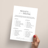 Anniversary Party Game What's On Your Phone Printable