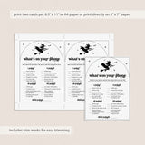 Sexy Witch Bridal Shower Game Whats On Your Phone Digital Download
