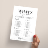 Printable Mens Birthday Party Game What's On Your Phone