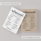 Retirement What's On Your Phone Game Printable