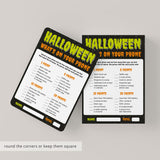 Whats On Your Phone Halloween Party Game Instant Download