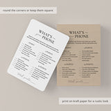 Book Club Game What's On Your Phone Printable