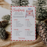 Holiday Party Game What's On Your Phone Printable