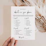 Birthday What's On Your Phone Game Card Printable