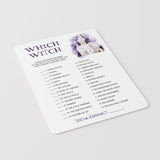 Haunted Mansion Halloween Party Game Which Witch Printable