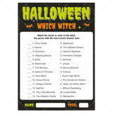 Which Witch Halloween Matching Game Printable by LittleSizzle