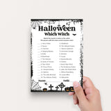 Halloween Which Witch Game Printable | Answers Included