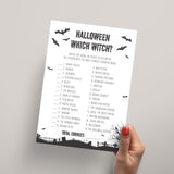 Printable Witches Trivia Game For Halloween Party