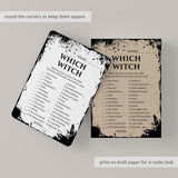 Which Witch Halloween Game Printable | With Answers