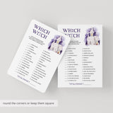 Haunted Mansion Halloween Party Game Which Witch Printable