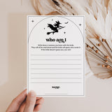 Witches Bridal Shower Who Am I Icebreaker Game Printable