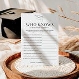 Printable Who Knows The Graduate Best Graduation Party Game