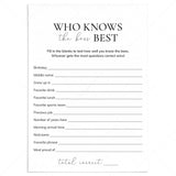 Printable Who Knows The Boss Best Quiz | Fun Office Party Game by LittleSizzle