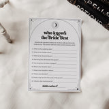 Who Knows The Bride Best Game Printable | Written In The Stars theme