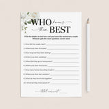 How Well Do You Know The Anniversary Couple Game Printable by Littlesizzle