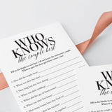 Anniversary Party Trivia Game Who Knows The Couple Best Printable