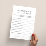 Who Knows The Couple Best Wedding Anniversary Game Printable