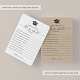 Who Knows The Grad Best Quiz Printable